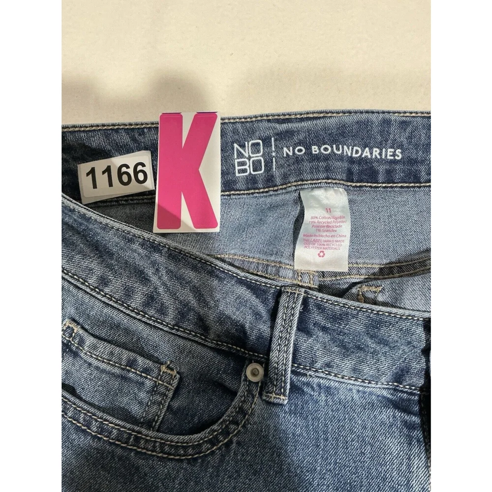 Girls Junior NOBO No Boundaries Size 11 Denim Blue Jeans